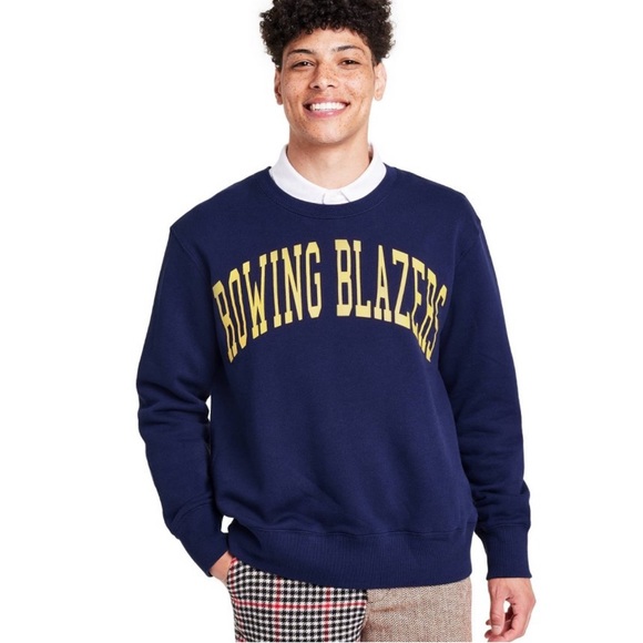 Adult Unisex Graphic Crewneck Sweatshirt Rowing Blazers x Target NWT Navy Blue - Picture 4 of 7